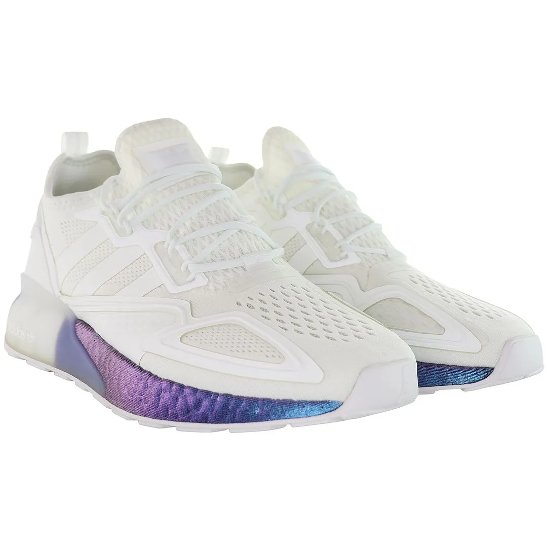 Adidas ZX 2K Boost Mens White Trainers