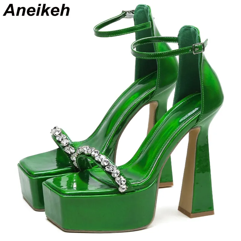Aneikeh CRYSTAL Sequins Sandals