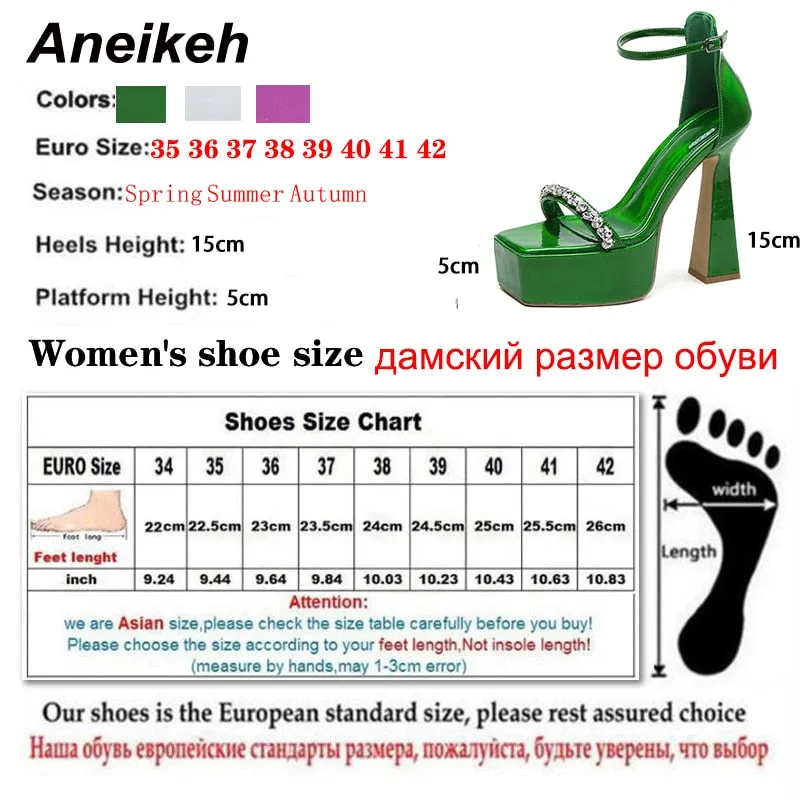 Aneikeh CRYSTAL Sequins Sandals