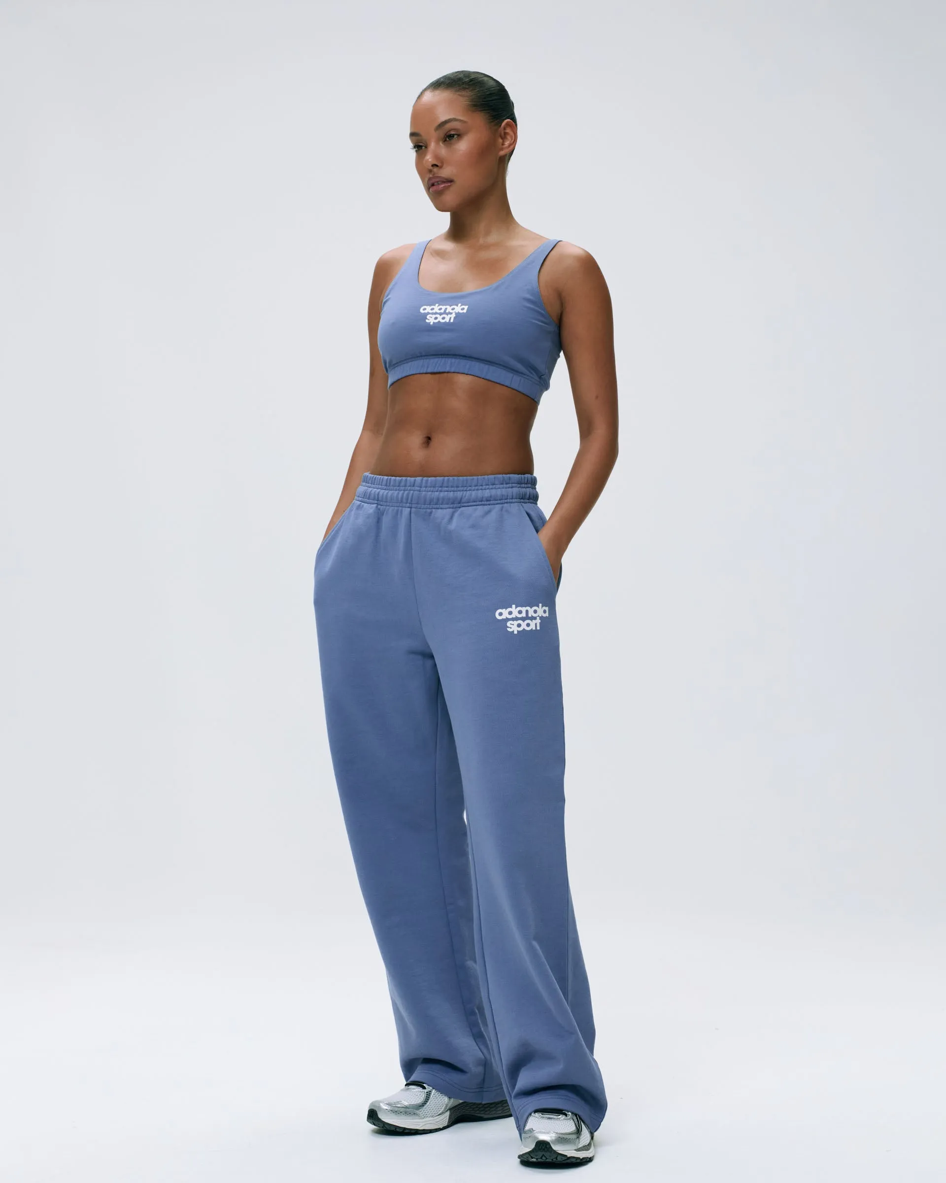 AS Bold Straight Leg Sweatpants - Vintage Blue/Marshmallow White