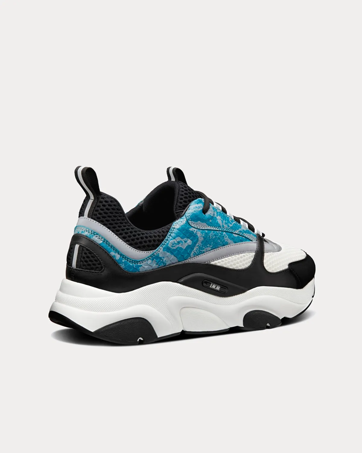B22 Blue Reflective Low Top Sneakers