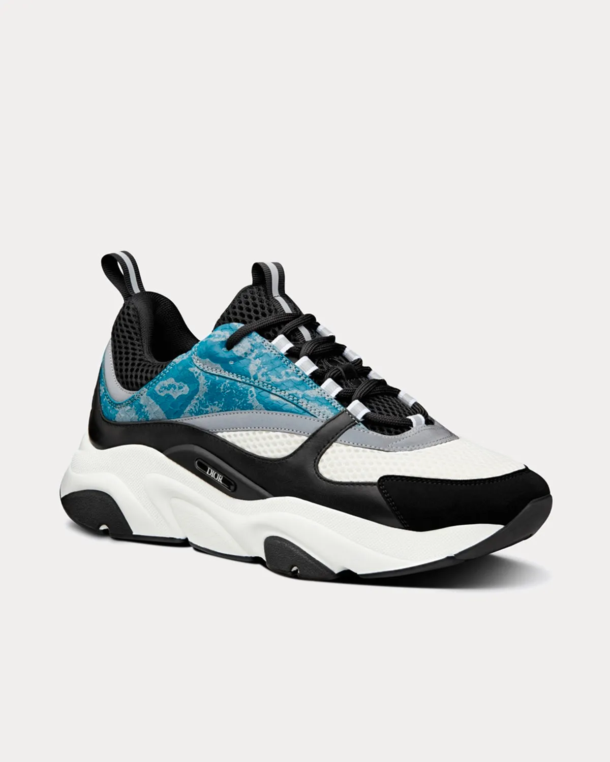 B22 Blue Reflective Low Top Sneakers