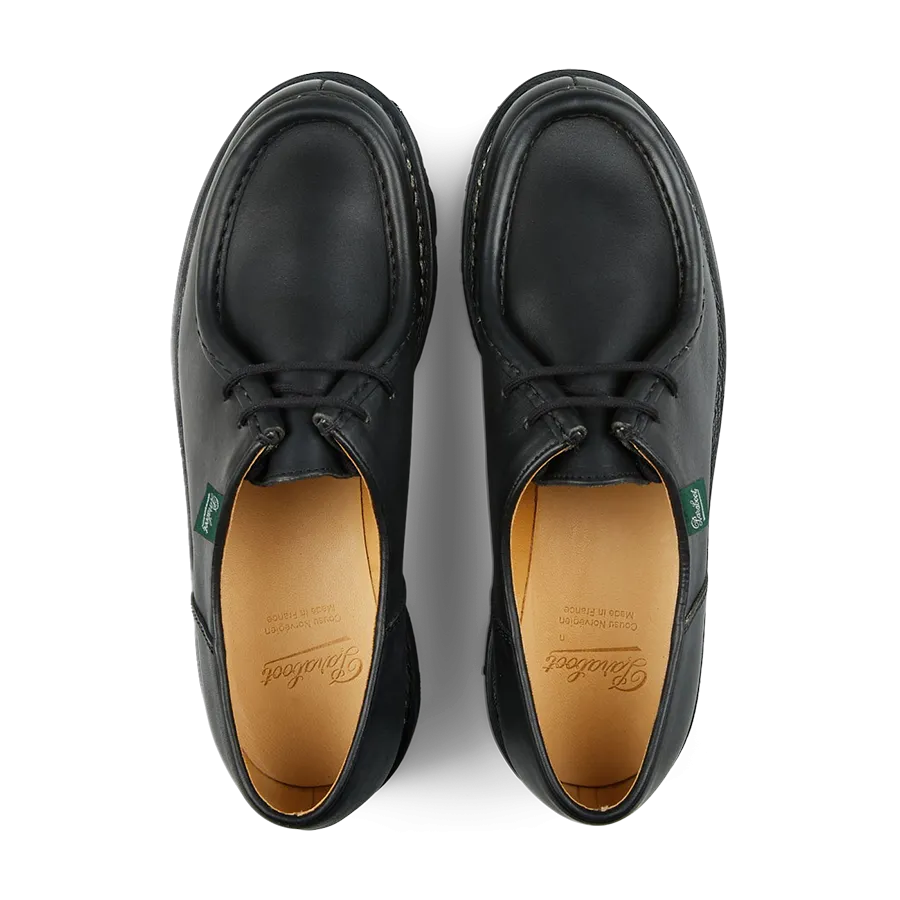 Black Lis Noir Leather Michael Derbies