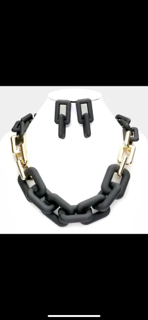 Bold links necklaces