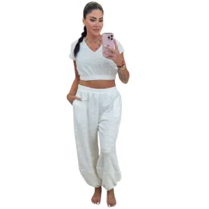 Boucle Top and Pants Set