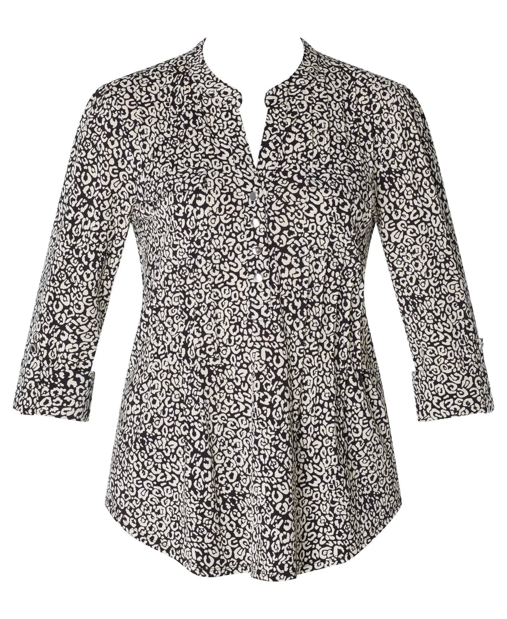 Cocomo Black & White Leopard Dot Print with Pockets