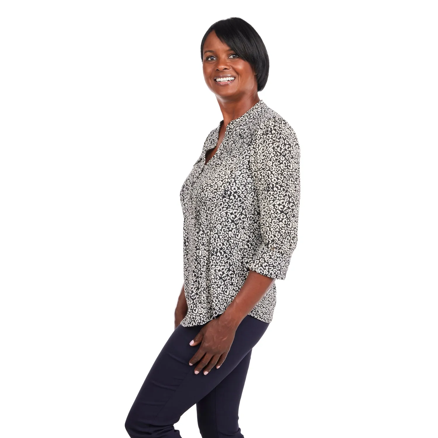 Cocomo Black & White Leopard Dot Print with Pockets