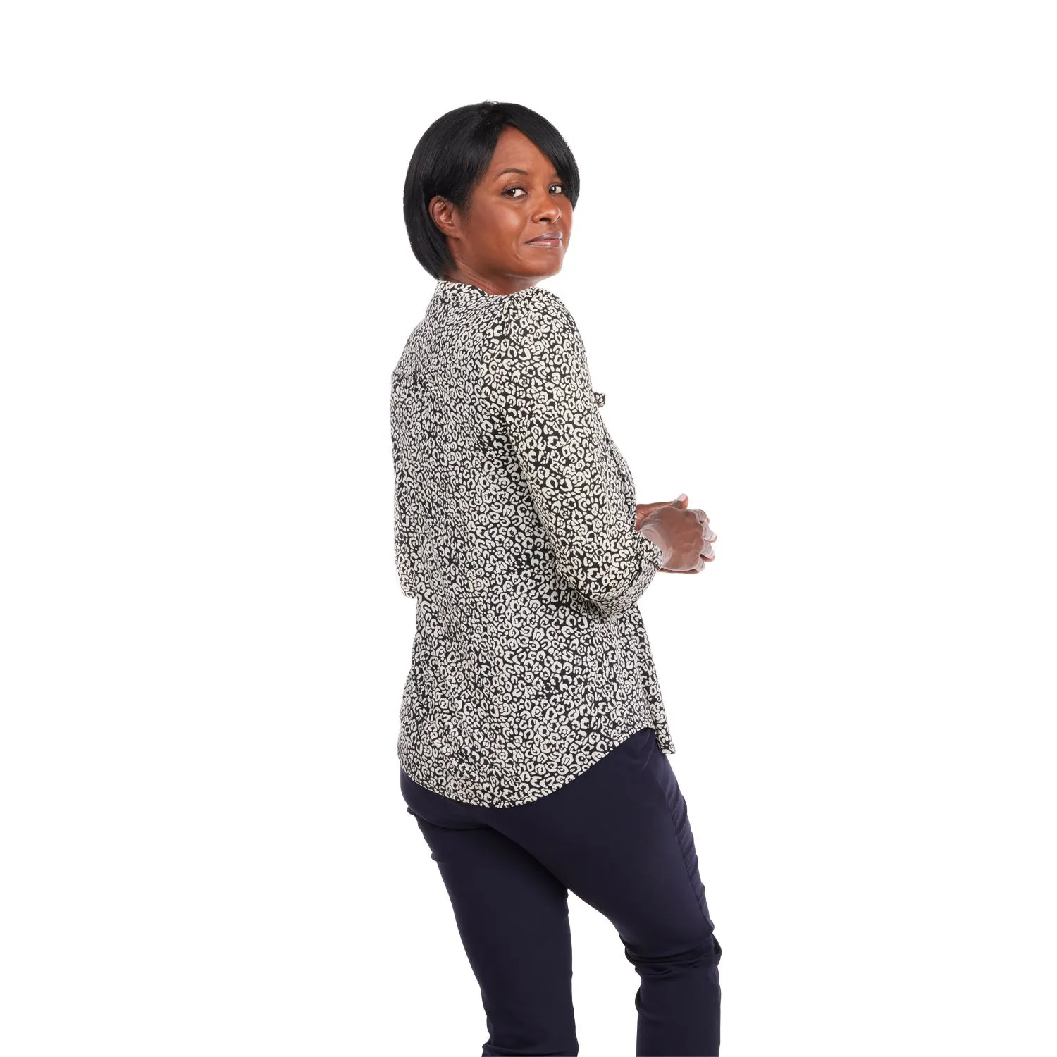 Cocomo Black & White Leopard Dot Print with Pockets
