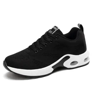 Cool Women's Lace-Up Sneakers / Fashion Round Toe Mesh Shoes