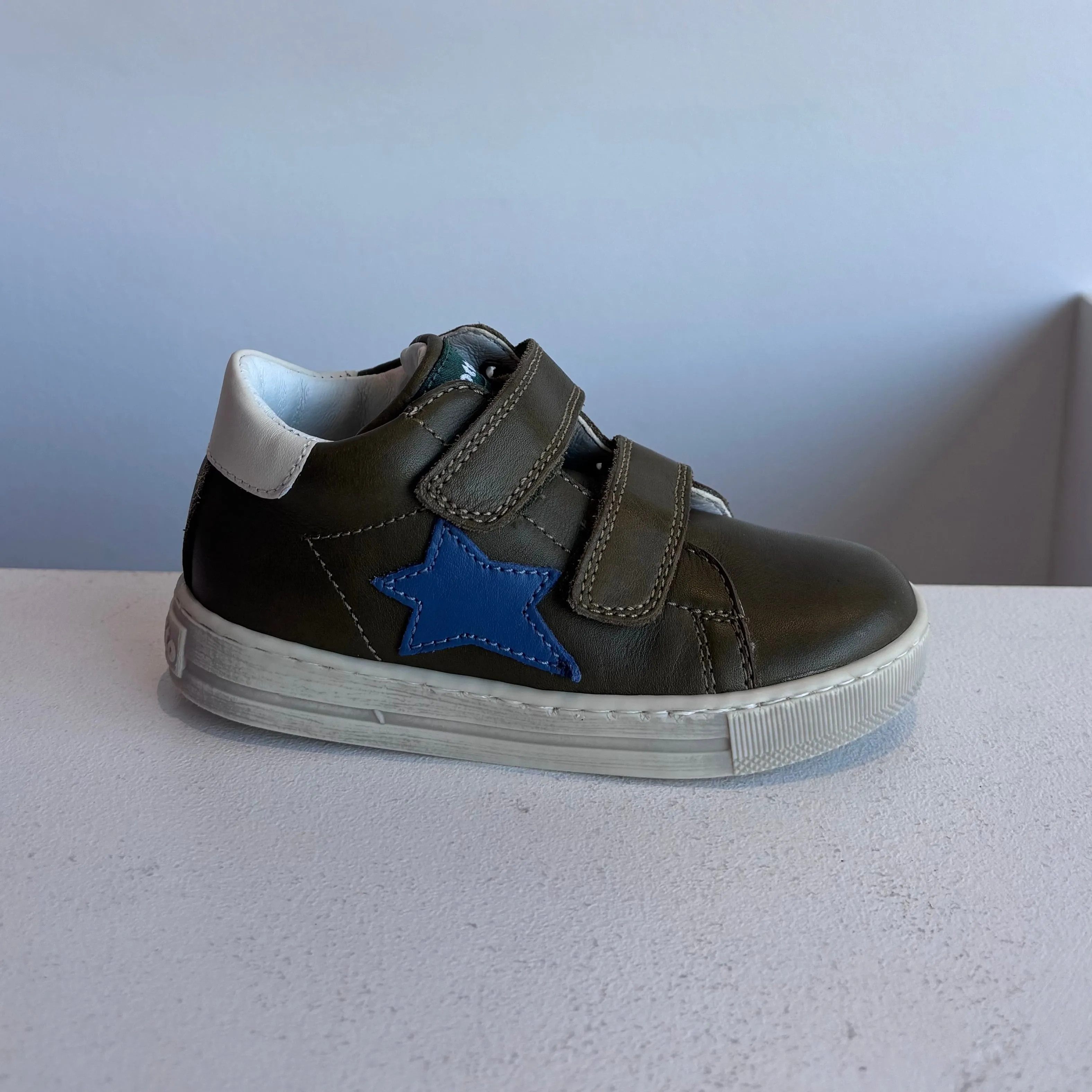Falcotto Boy’s Khaki & Navy Sasha Trainers