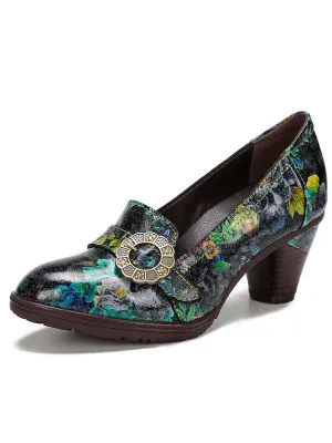 Hand Painted Colorful Elegant Shoes