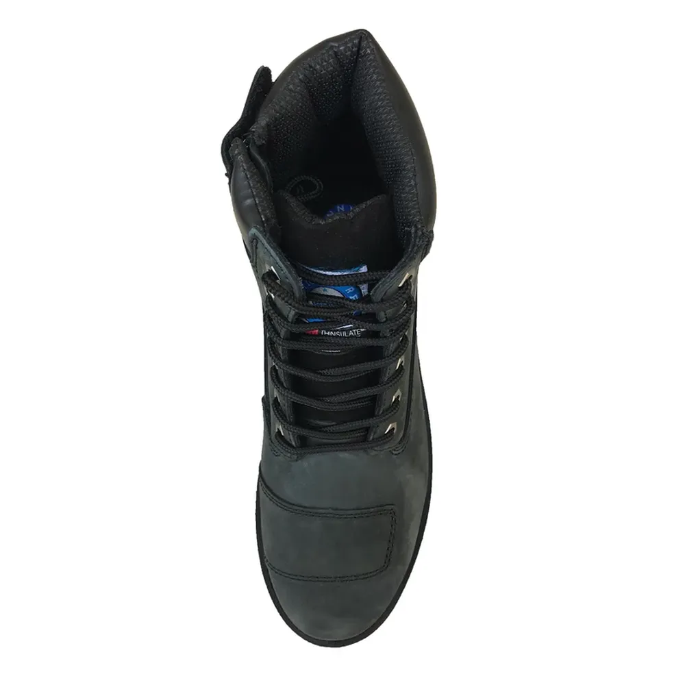 Johnny Reb Rumble Motorcycle Motorbike Boots-Black Cruiser Biker