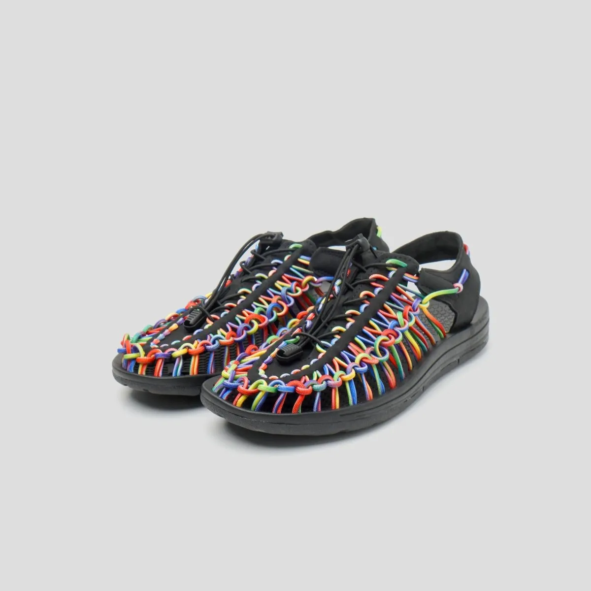 Loom Sandal Women Rainbow Black