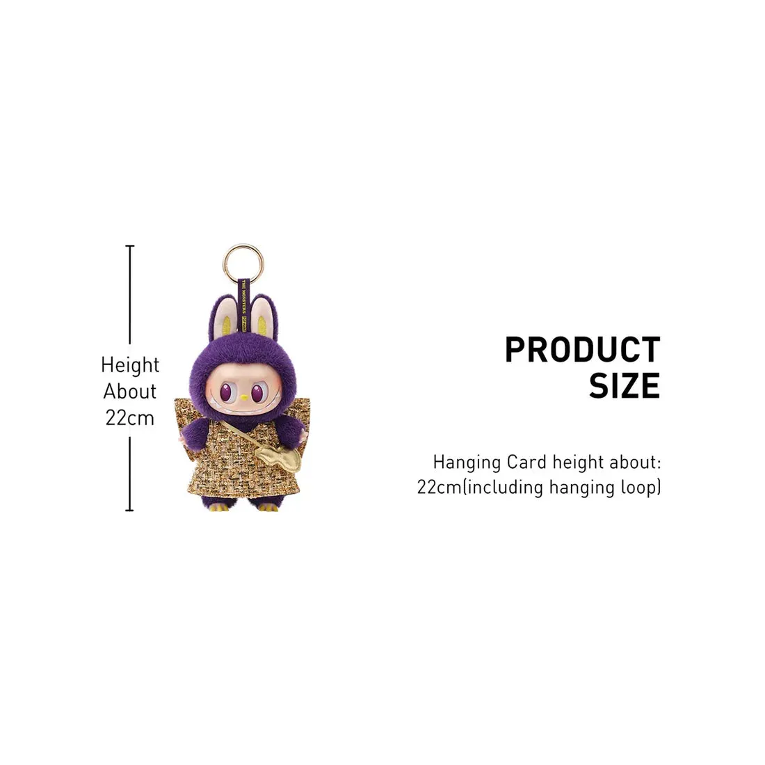 Pop Mart Labubu The Monsters × Pronounce - Wings of Fortune Milan Exclusive Hanging Card Vinyl Plush Doll Pendant Keychain
