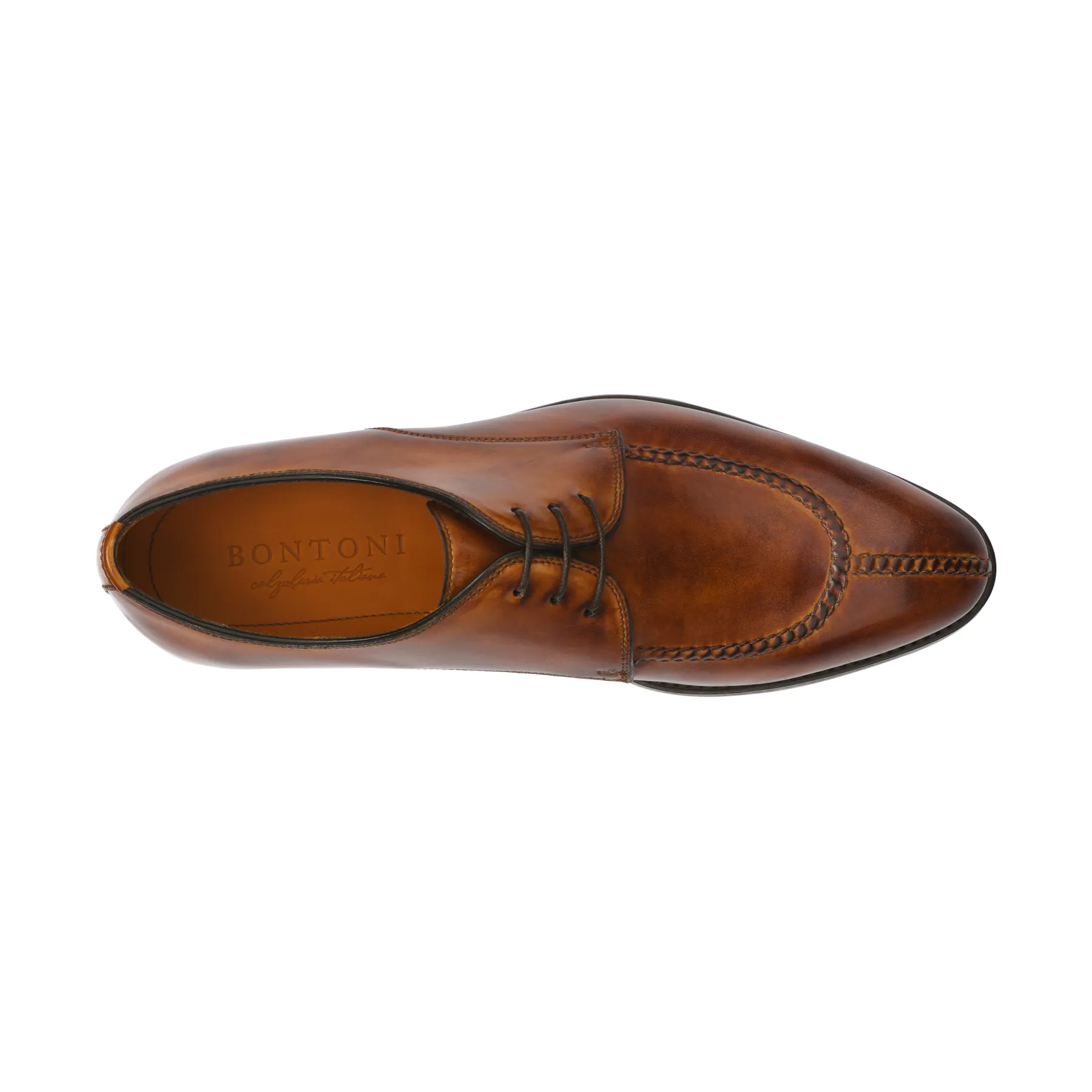 "Magnifico New" Three-Eyelet Split Toe Derby with Hand-Stitched Details