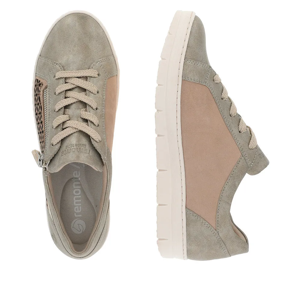 Remonte Ladies Odense Zip And Lace Up Sneaker