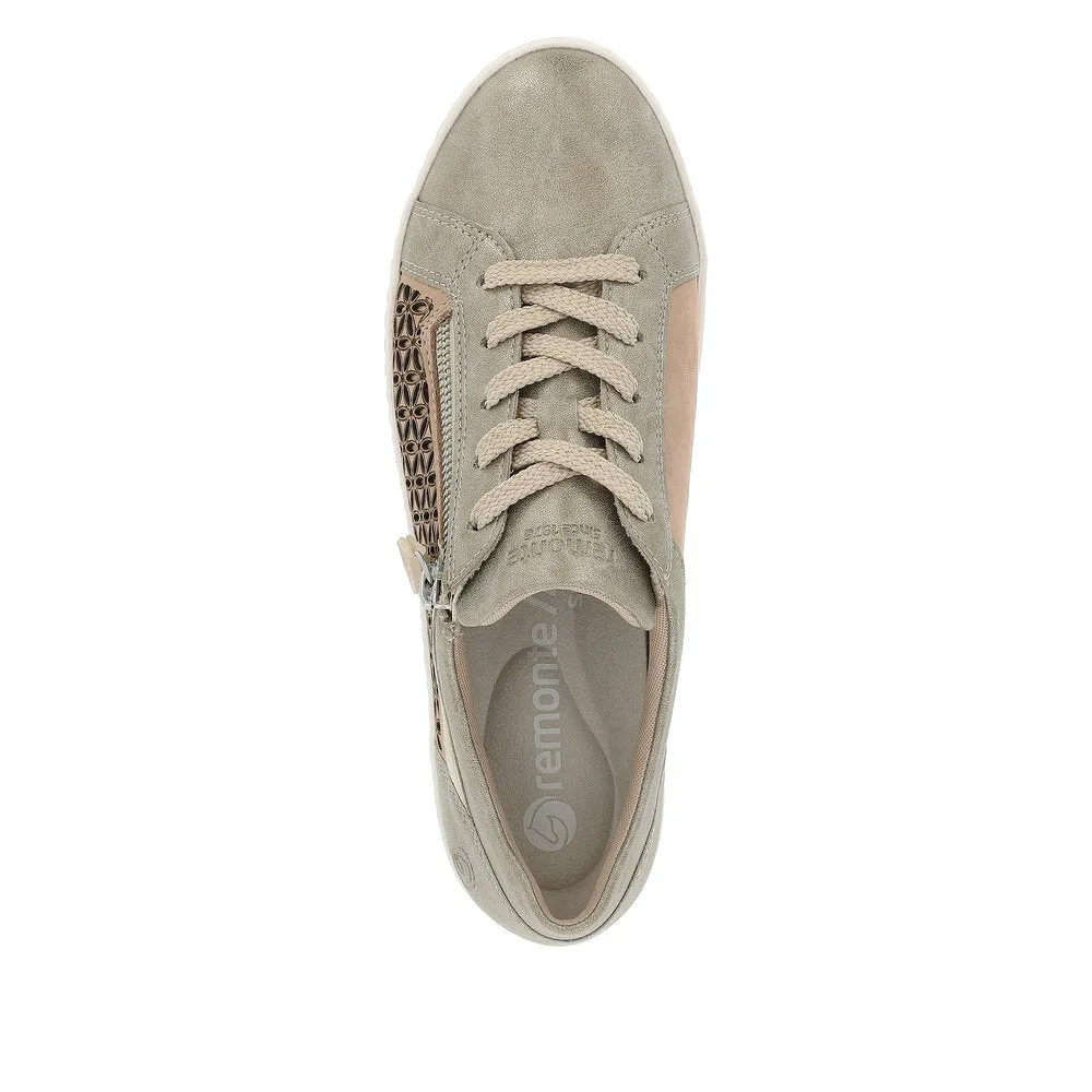 Remonte Ladies Odense Zip And Lace Up Sneaker