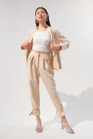 Single Breasted Blazer and Tailored Pants Set