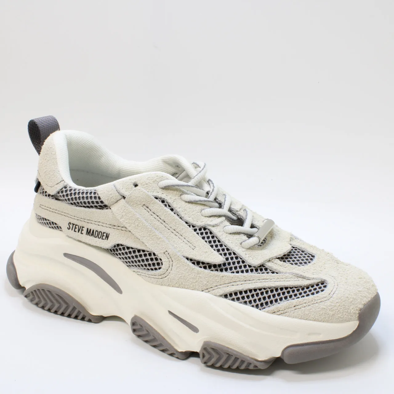Steve Madden Posession Sneakers Grey Suede
