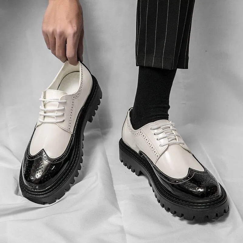 The Geoffrey Patent Leather Oxford Dress Shoes - Multiple Colors
