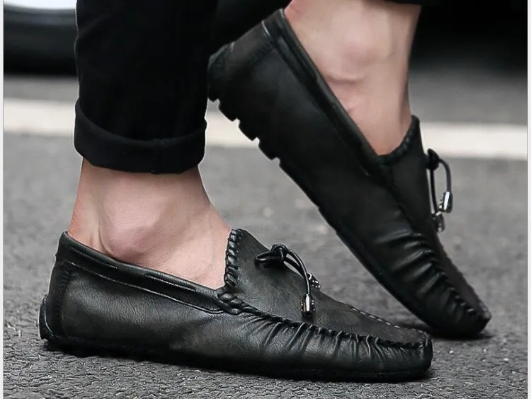 West Louis Premium Flat Leather Loafer Mocassin
