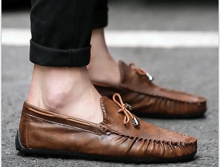 West Louis Premium Flat Leather Loafer Mocassin